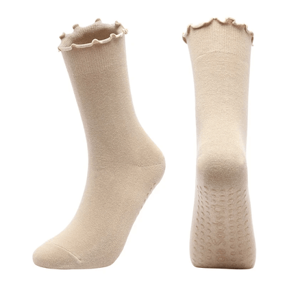 Ruffle Non-Slip Pilates Yoga Grip Socks