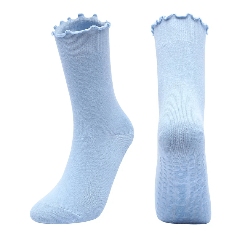 Ruffle Non-Slip Pilates Yoga Grip Socks