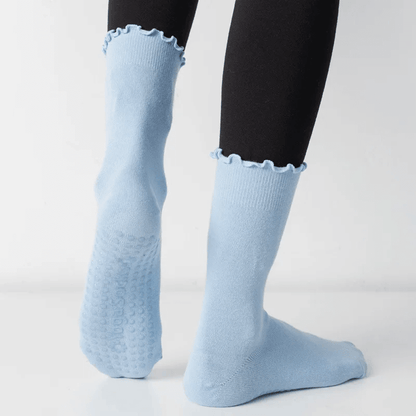 Ruffle Non-Slip Pilates Yoga Grip Socks